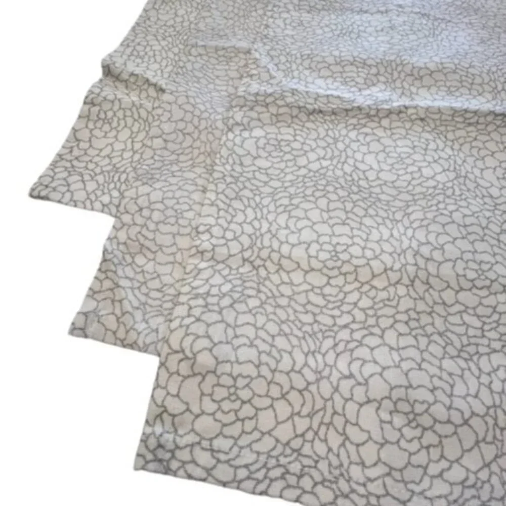 Calvin Klein Cotton Napkins Silver Floral 20
